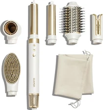 GLAMUP Aircurler 6 in 1 Multi Hair Styler, Coanada Tech Autowrap & Hair Dryer