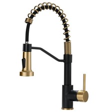 Black Faucet Kitchen,Commercial Black Gold Kitchen Faucet Matte Black Modern Sin