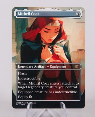 Mithril Coat | Handmade Borderless Designed Art Card
