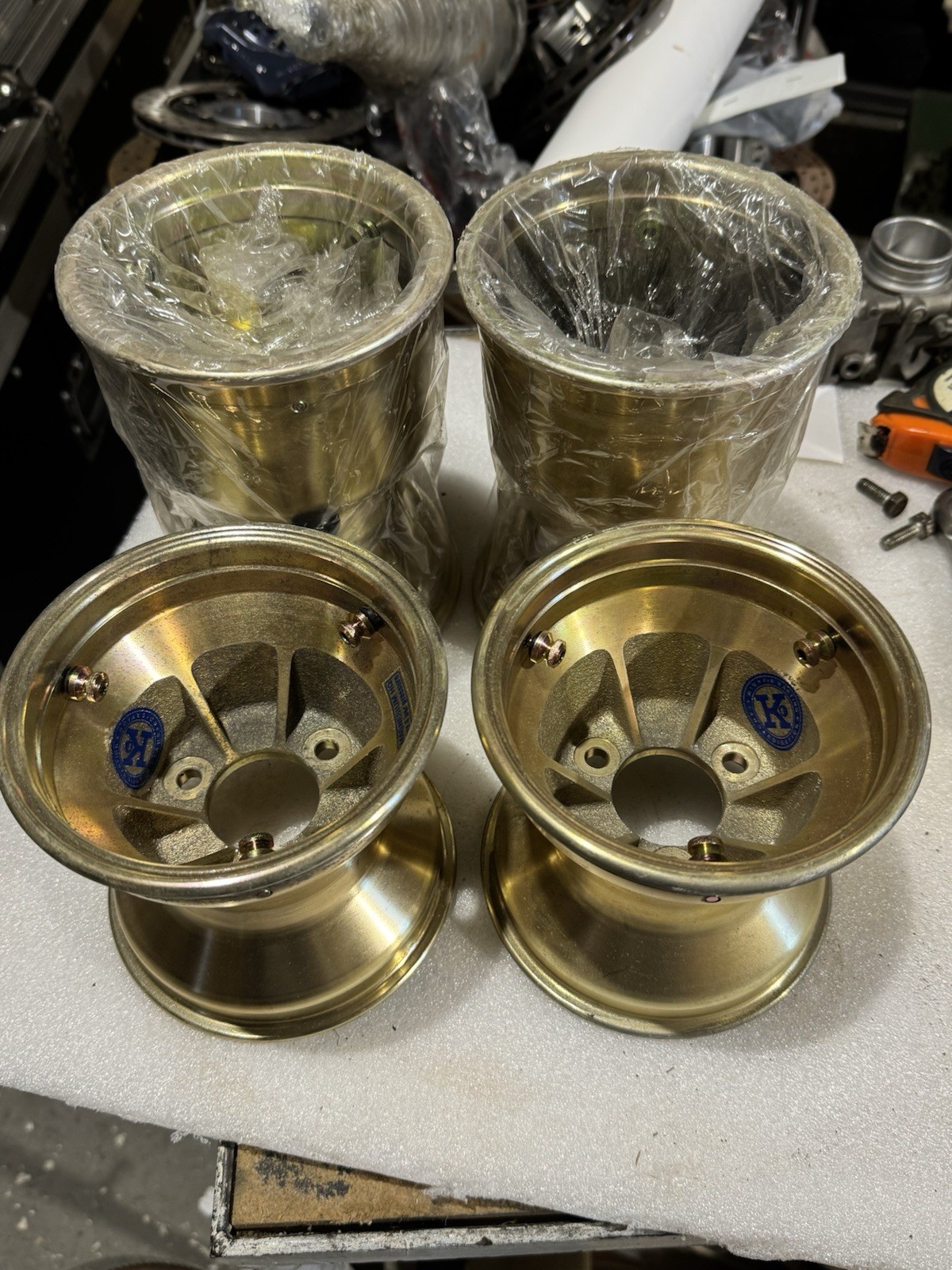 SET CERCHI NUOVI KART MAGNESIO KZ OK OKJ 100 130 x 180 bagnato