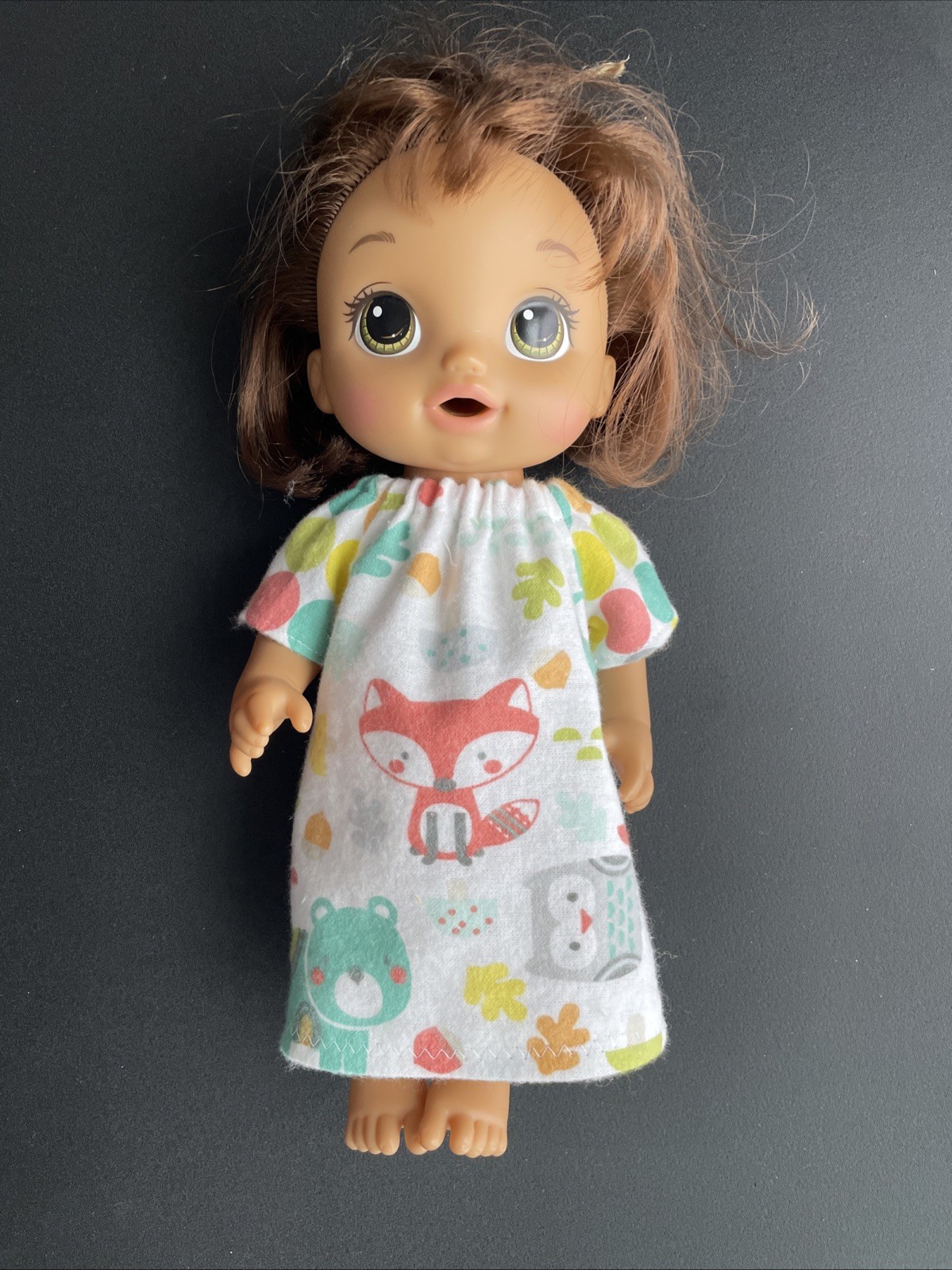 Doll Clothes 12&rdquo; 13&rdquo; 14&rdquo; Baby Alive Melissa & Doug Wee Stella Flannel Nightgown