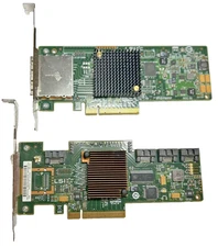 LOT of 2 SAS Cards - LSI SAS9205-8E and LSI SAS9212-4i4e 6Gb/s SAS/SATA HBA