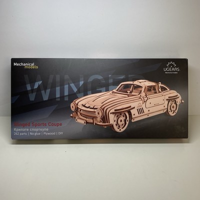 UGEARS Mechanischer Holzmodellbausatz Winged Sports Coupe 70205 - Neu