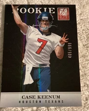 2012 Elite Rookie /999 Case Keenum #200 Rookie Card RC Texans-Vikings-VG-EX Cnd