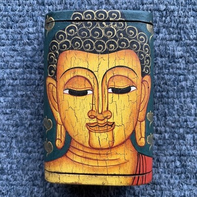 Thailand Buddha Teakwood  Wood Box Great Gift!