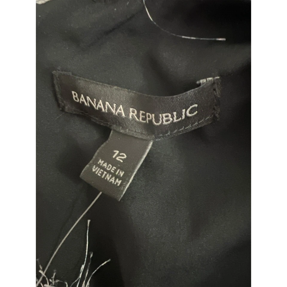 Vestido para mujer Banana Republic manga corta imitación piel estampado animal talla 12 nuevo con etiquetas Foto 4 de 4