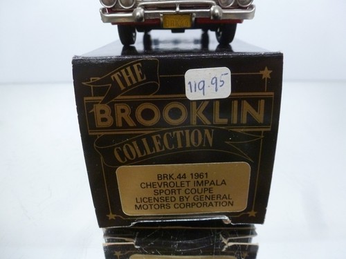 BROOKLIN MODELS BRK44 CHEVROLET IMPALA COUPE SPORT 1961 - RED 1:43 - GOOD IN BOX - Imagen 2 de 6