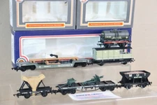 DAPOL BACHMANN WOLF WAGONS RAKE of 6 WWII MOD WD GWR wagons MINT BOXED og