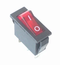 DESA FMI 120927-24 Rocker Switch Electric Fireplace Heater 120V. On-Off Lighted 