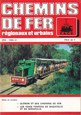 EISENBAHN REG. & URBAINS N°213 OLERON & CH. EISEN / BAGATELLE EISENBAHNEN