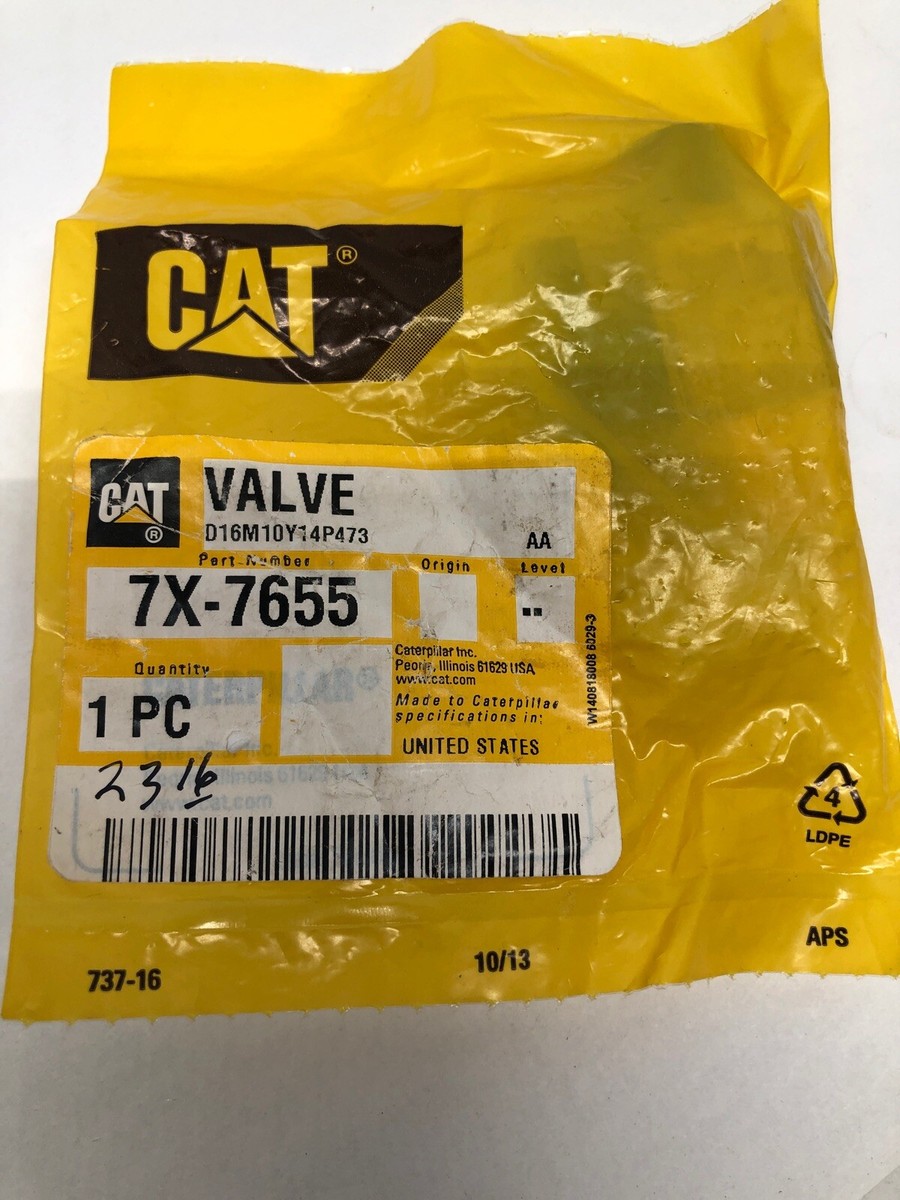 Caterpillar (Cat) 7X-7655 or 7X7655 Valve | eBay