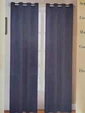 Lavish Home Grommet Curtain Panel, 54x84-Inch,   Navy Blue