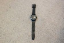 Vintage 1989 SWATCH Watch GREY LINE GB411 Untested