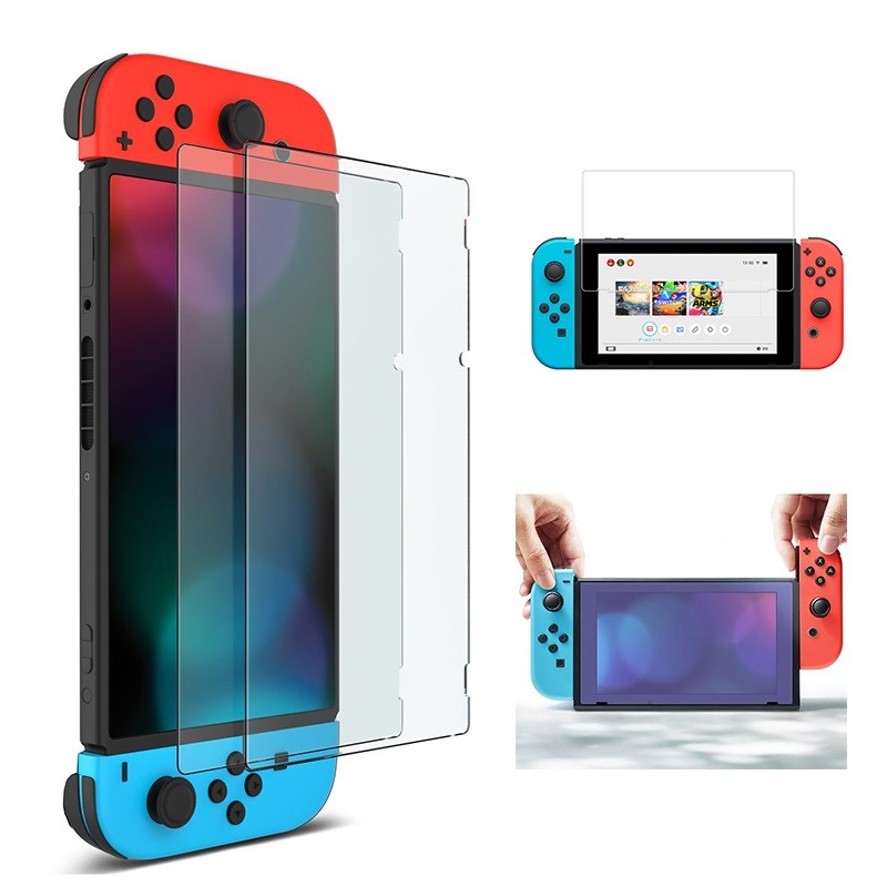 Etui et protection gaming GENERIQUE Protection écran en verre trempé +  lingette micro fibre pour Nintendo Switch - Straße Game ®