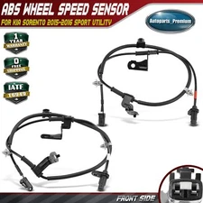 2x Front Left & Right Side ABS Wheel Speed Sensor for Kia Sorento 2015-2016 SUV