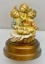CHRISTMAS ~ Fontanini Holy Family Nativity Scene Figure Music Box Roman Simoneth