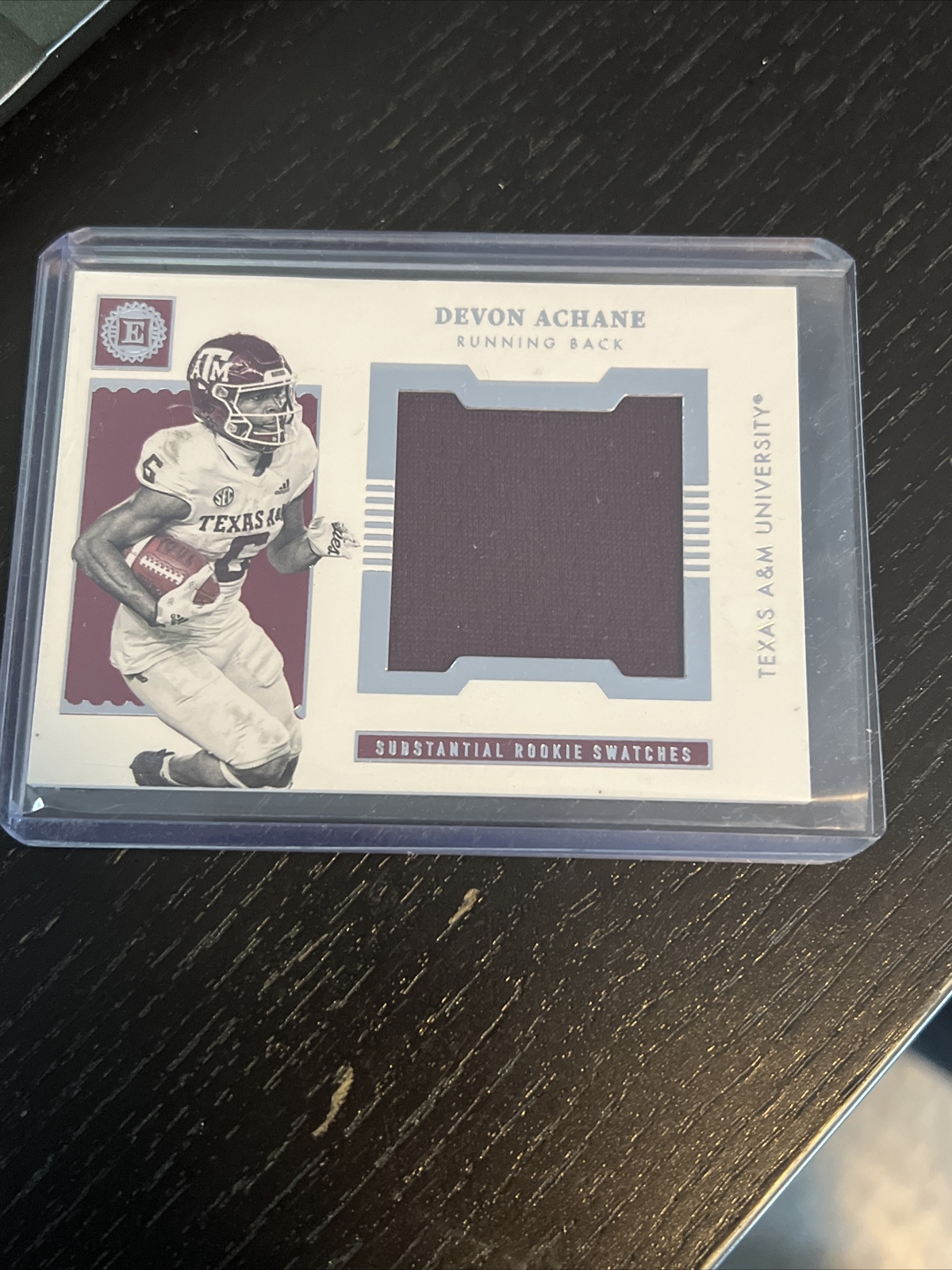 2023 Panini Chronicles Encased De'Von Achane RC Rookie Swatch #ERS-DA Memorabilia Card