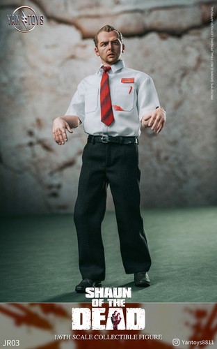 YANTOYS Shaun of the Dead ⅙ Sixth Scale Collectible Figure Simon Pegg NEW SEALED - Picture 8 of 12