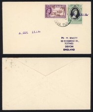 Fiji caover with A Coy IEIR additional hand stamp on a cover to England