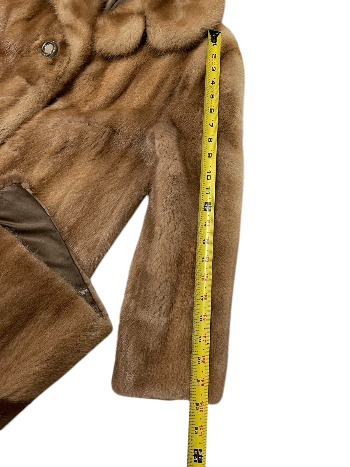 🔥Rare Vintage Mink Chevron 2 Tone Full Length fur coat German Pel Z ...