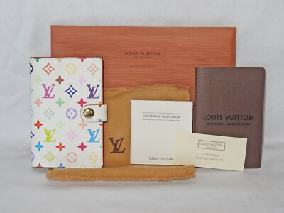 Louis Vuitton Multicolor Mini Agenda Address Book - NEW! Carnet de Bal Card Case