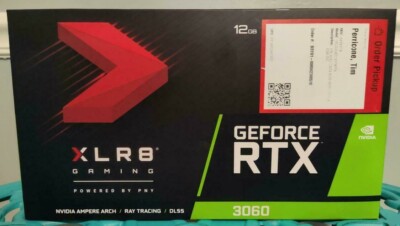 PNY GeForce RTX 3060 XLR8 Gaming REVEL EPIC-X RGB Single Fan 12GB GDDR6 Graphics
