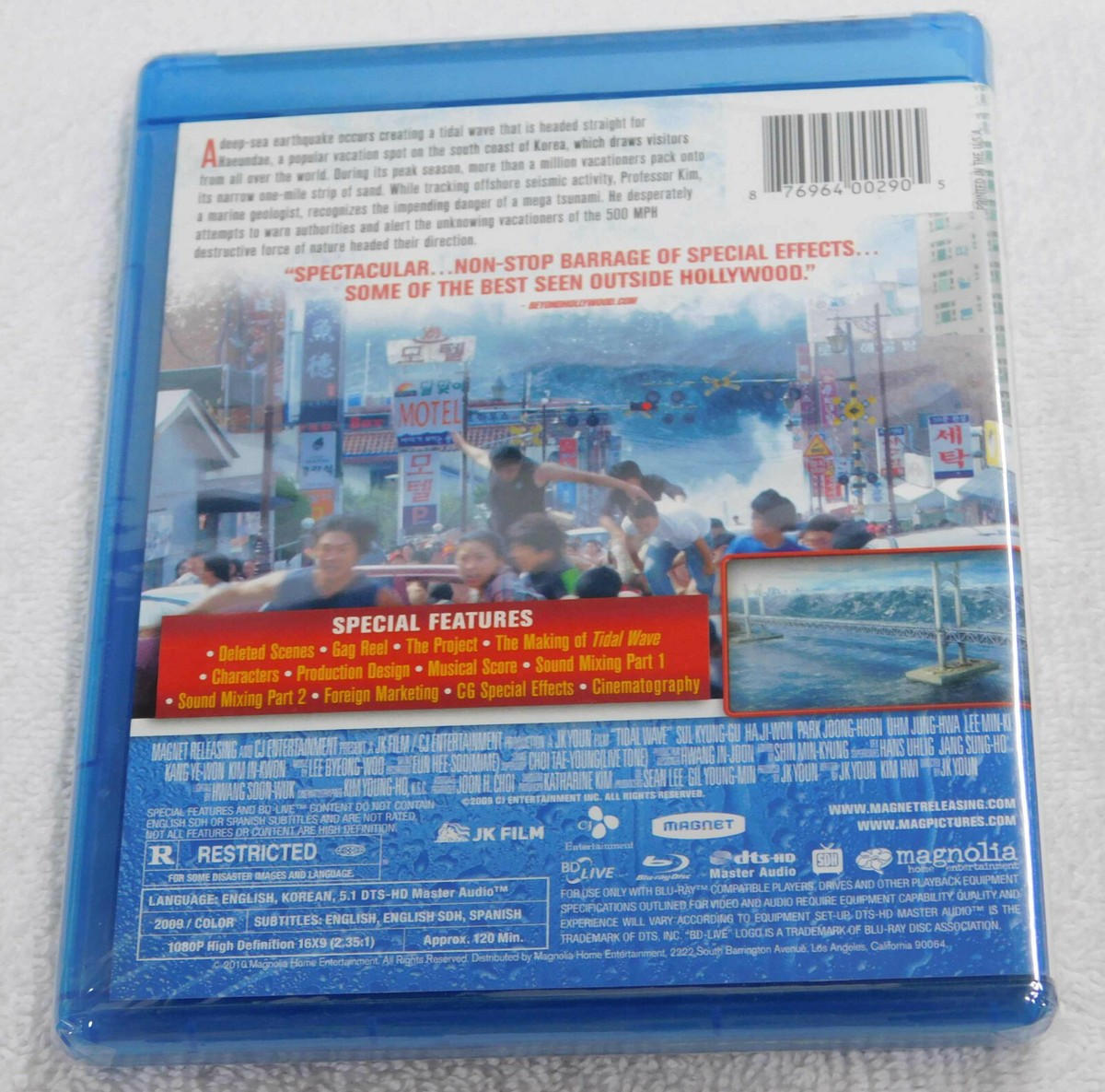Tidal Wave Blu-Ray NEW SEALED Korean Disaster Movie JK Youn Tidal Wave Blu-Ray NEW SEALED Korean Disaster Movie JK Youn