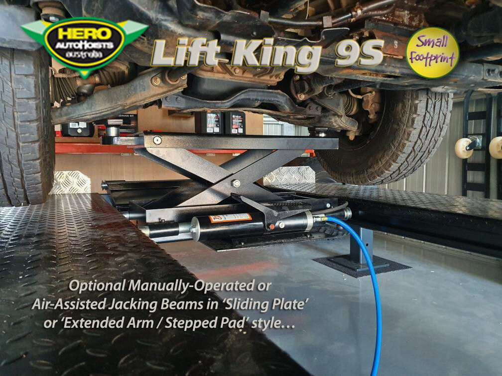 Lift King 9S Short Footprint 4 Post Movable Car Lift / Storage Hoist