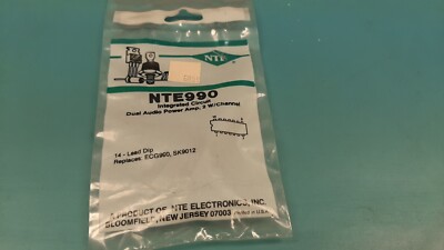 NTE990, 2W Per Channel Dual Audio Power Amplifier ~ 14 Pin DIP (ECG990)