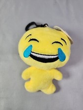 Emoji Plush Keychain Backpack Clip-On Laughing Crying NWT Approx 4.5" Expression