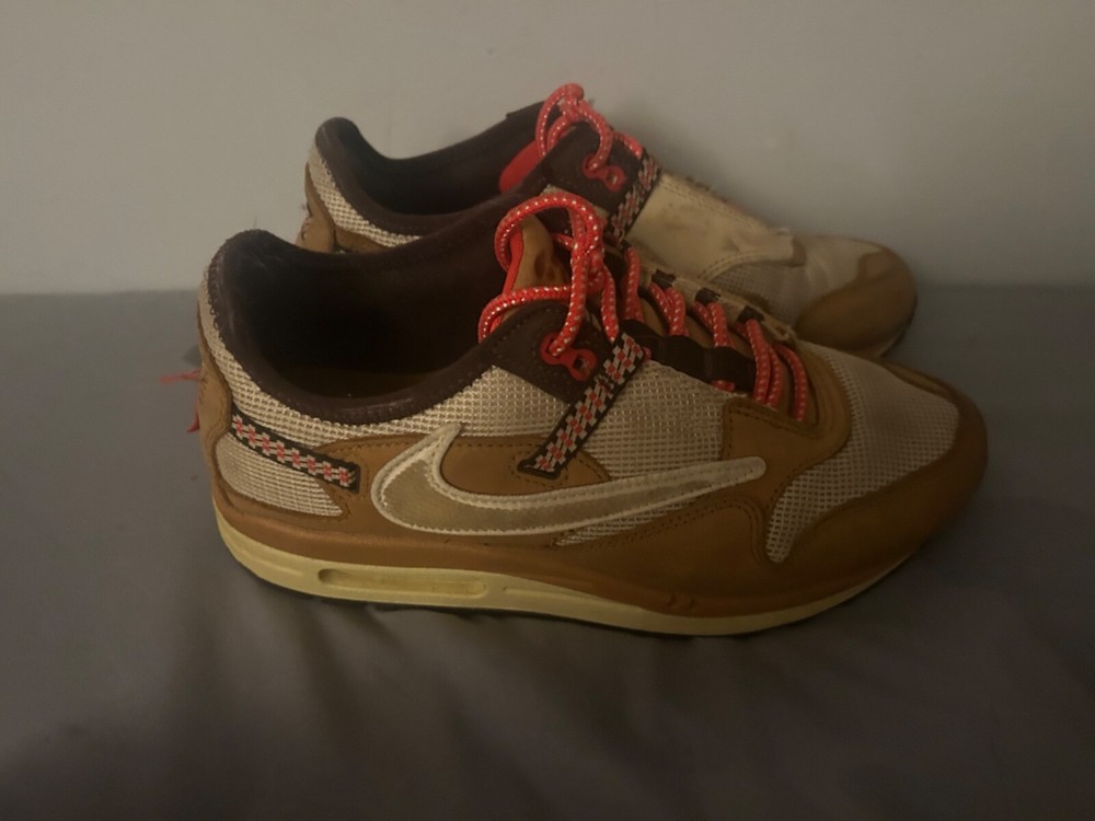 Size 7.5 - Nike Air Max 1 x Travis Scott Low Baroque Brown used