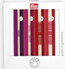 PRYM Ergonomics Double Point Knitting Needles 4 Sets 20 Count Sizes 1,2,4,6 US