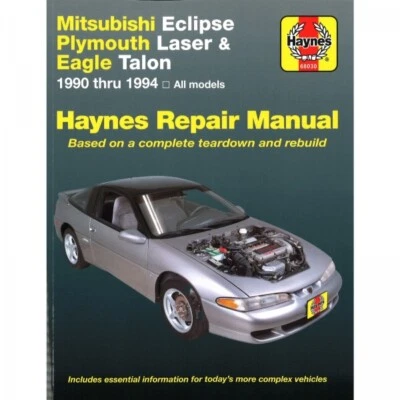 HAYNES PUBLISHING Mitsubishi Eclipse Plymouth Laser Eagle Talon 1990-94 manual de taller Haynes