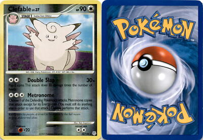 2007 Pokemon, Diamond & Pearl, #22/130 Clefable LV.37, Reverse