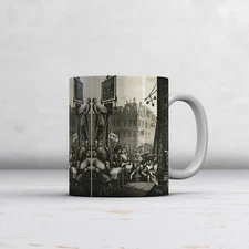 William Hogarth: Beer Street Fine Art Mug/Cup. Ideal Gift Coffee/Tea Mug