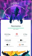 Pok mon Go Shiny Necrozma- Trade Registered - 20kStradust -Description