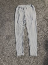 Women's grey Super Stretch High Waisted Booty Boosting Yoga Pants M