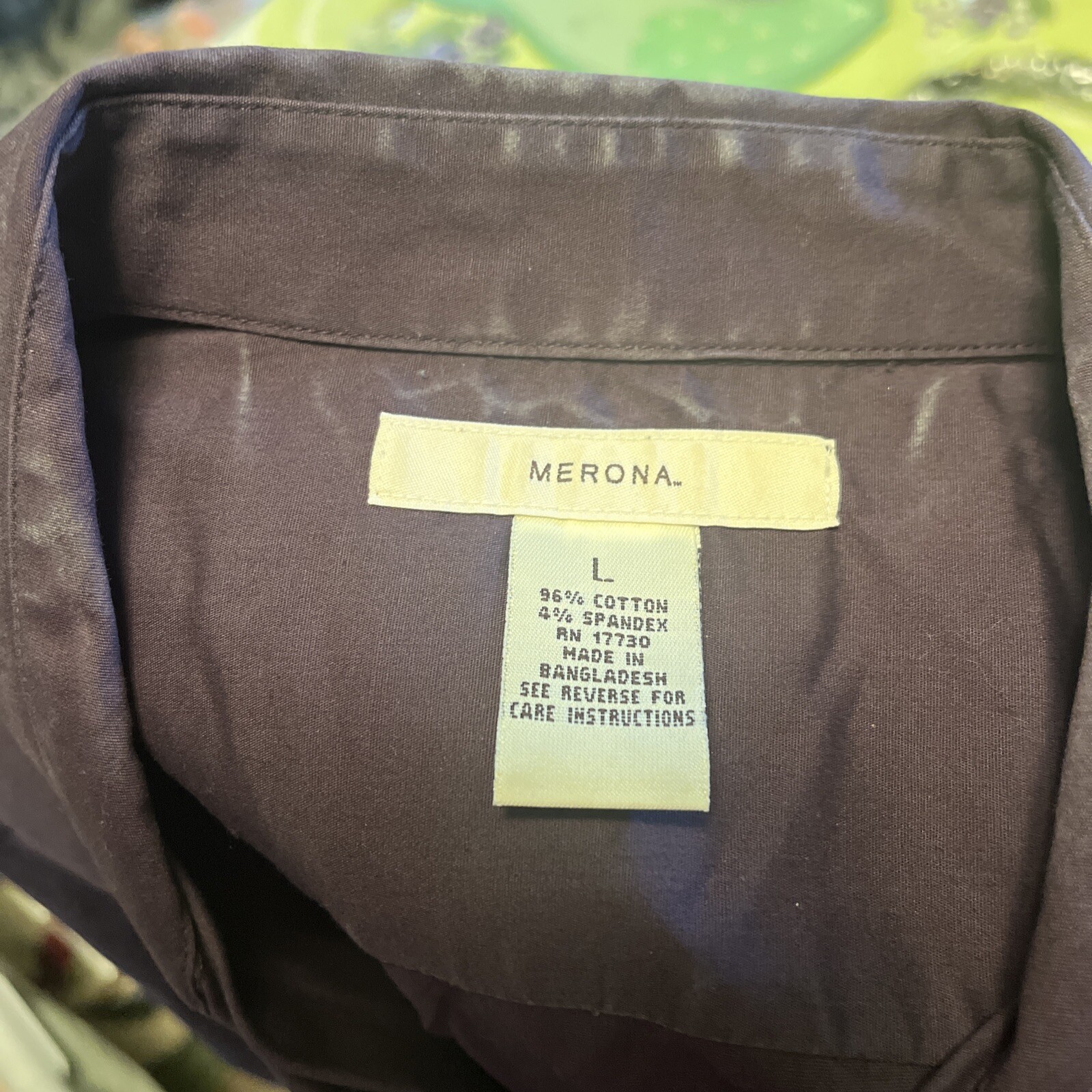 Men’s Merona Target Long Sleeve Dress Shirt Deep Purple Grape Size ...