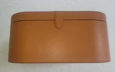 Dyson Tan Leather Storage Carry Travel Case Hair Dryer Case Only
