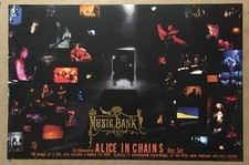 ALICE IN CHAINS Vintage BIG 36x24 PROMO POSTER for Music Bank CD NEVER DISPLAYED