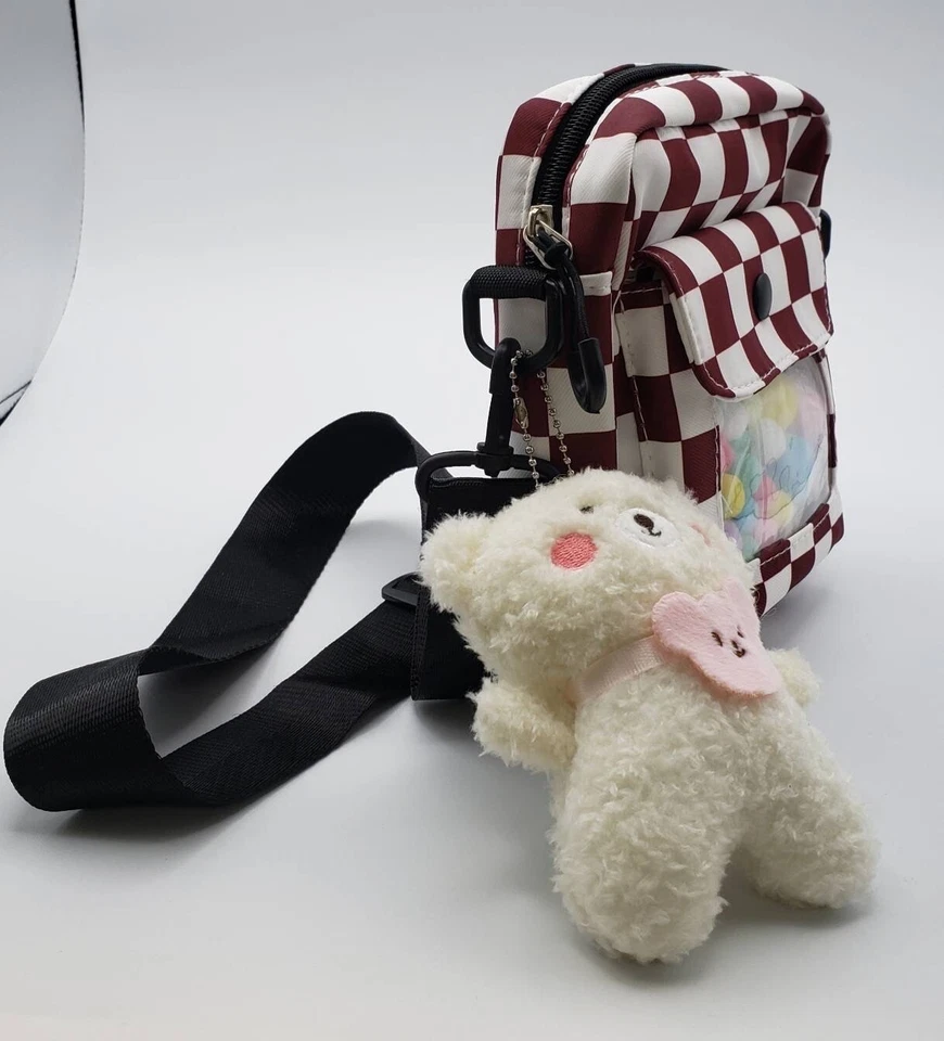 Bolso Bandolera Ita Mini Ventana Transparente a Cuadros Foto 4 de 4