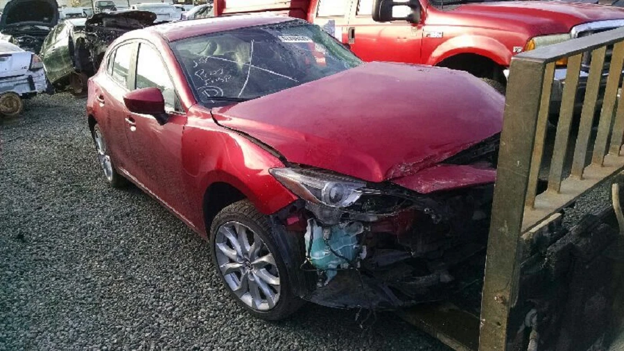 Mazda 3 2014-2018 conductor husillo delantero izquierdo nudillo OEM Foto 4 de 4