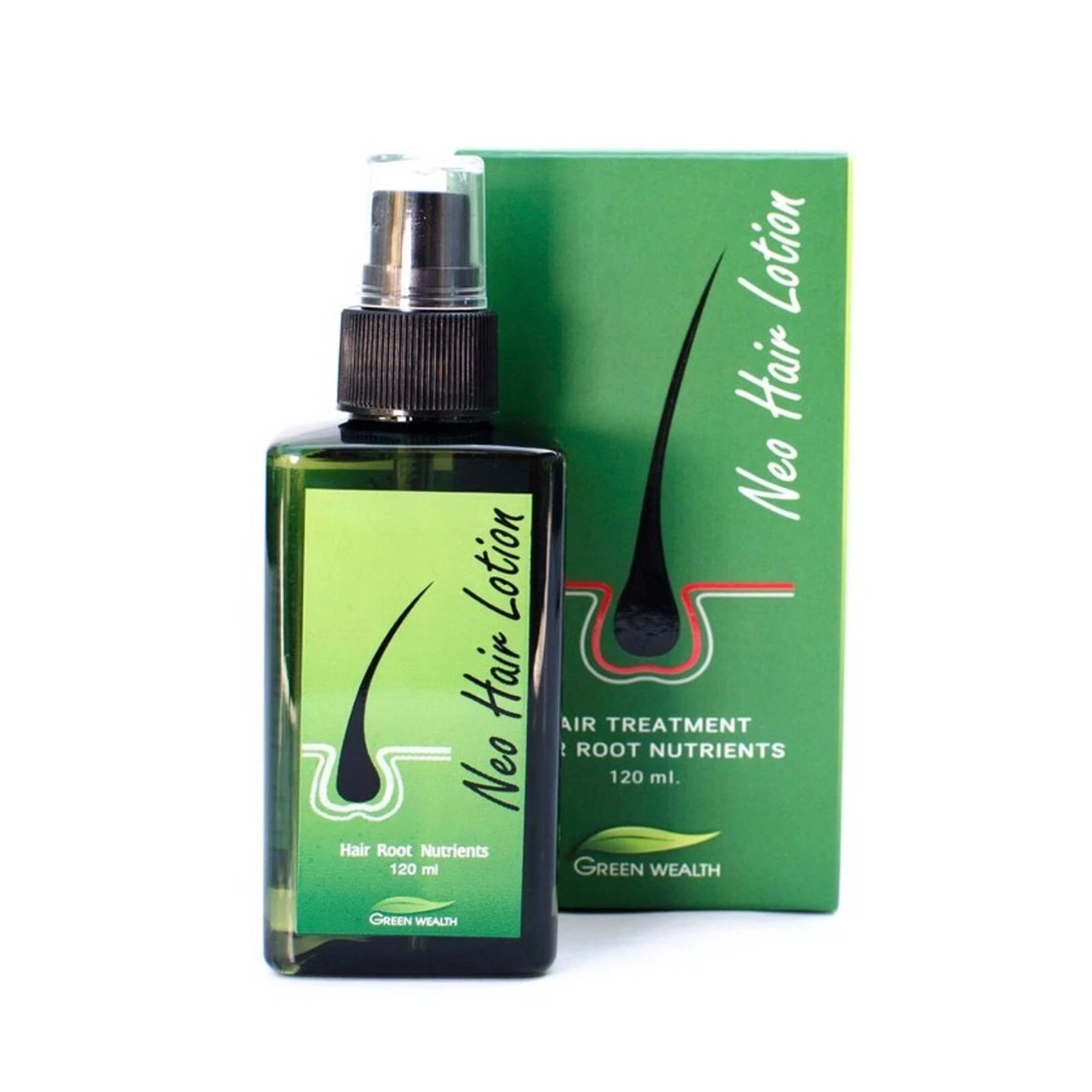Neo Hair Lotion Root Treatments Longer Hair Natural Nutrients 120ml. New Men Wom