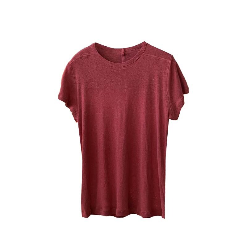 FILA T shirt donna THE ROW lino cotone tessuto scollo a V top abbigliamento