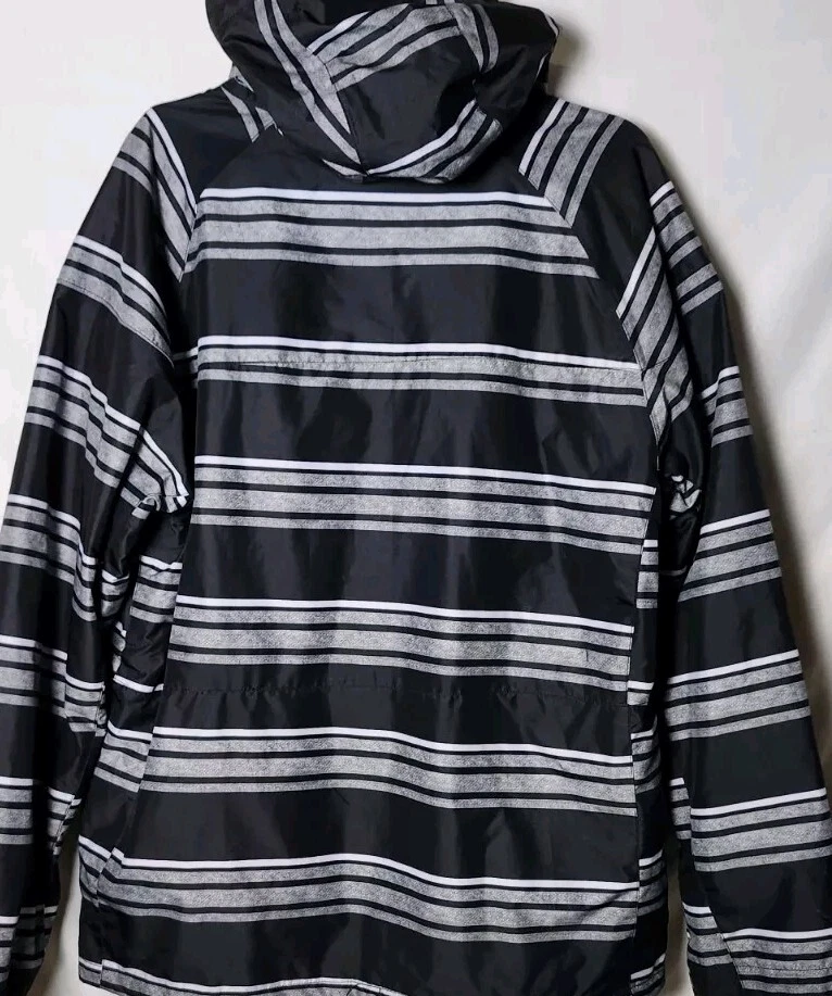 DC Men L Exotex 5k Series Waterproof Winter Snow Ski Strip Hood Zip Logo Jacket - Image 3 of 4