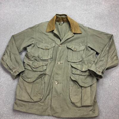 CC Filson Jacket Adult Medium Green Style 566 Tin Cloth USA CC Filson Jacket Adult Medium Green Style 566 Tin Cloth USA