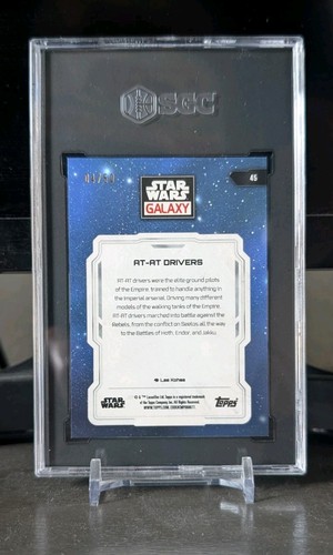 2024 Topps Chrome Star Wars Galaxy AT-AT Drivers /50 Mojo Refractor #45 - Picture 3 of 4