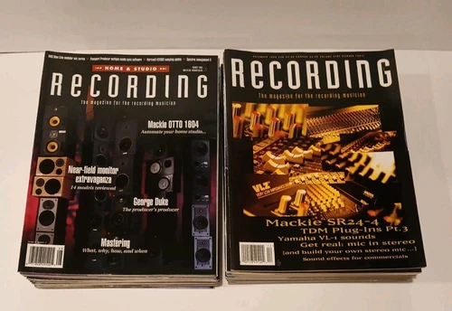 "Recording" Magazine For The Recording Musician Lot (31) Vintage '93-'96 Various