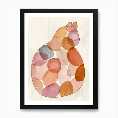Kätzchen Katze 9 Kunstdruck gerahmt Wandbild Poster Leinwanddruck Bild
