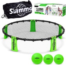 Slammo Game Set w/ 3 Balls Carrying Case and Rules Outdoor Lawn